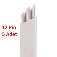 Microblading İğnesi 12 Pin 5 Adet