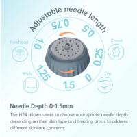 Bio Needle H24 Titanyum Serum Ampul Uygulayıcı Aplikatör Ayarlanabilir 0,25mm ile 1.50mm Arası HydraDermaroller