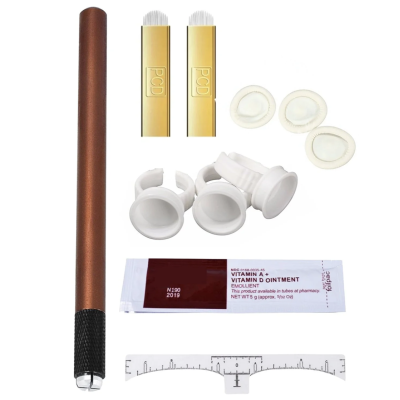 Face Deep Microblading Kalem Seti 11 Parça Manuel Kalıcı Makyaj El Metodu Seti Microblading Kalemi